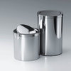 Harmony 212 Waste Basket with Revolving Cover in Polished Stainless Steel