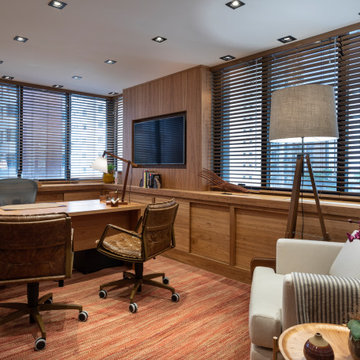Private Executive Office — Complete Wood Millwork Package