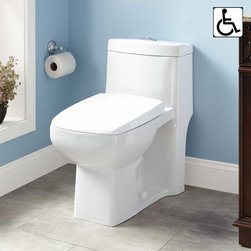 WINSLOW DUAL-FLUSH ONE-PIECE ELONGATED SIPHONIC TOILET - ADA COMPLIANT - Toilets