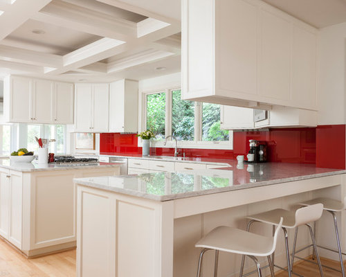 Red Kitchen Backsplash Ideas, Pictures, Remodel and Decor