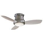Minka Aire - Minka Aire Concept Ii Led 52"  Ceiling Fan F519L-BN - 52" Ceiling Fan from Concept II Led 52" collection in Brushed Nickel finish. Number of Bulbs 1. Max Wattage 14.00. No bulbs included. 52" 3-Blade LED Ceiling Fan in Brushed Nickel Finish with Silver Blades with White Opal Glass No UL Availability at this time.