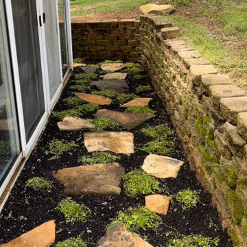 Quick French Drain & Flagstone Path Install