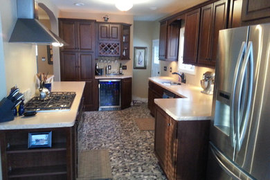Elegant kitchen photo in Indianapolis