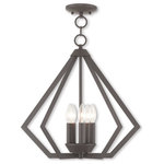 Livex Lighting - Livex Lighting 40925-07 Prism - Five Light Chandelier - Influenced by modern industrial style, the Prism aPrism Five Light Cha Bronze Clear Crystal *UL Approved: YES Energy Star Qualified: n/a ADA Certified: n/a  *Number of Lights: Lamp: 5-*Wattage:40w Candelabra Base bulb(s) *Bulb Included:No *Bulb Type:Candelabra Base *Finish Type:Bronze