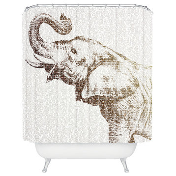 Belle13 The Wisest Elephant Shower Curtain