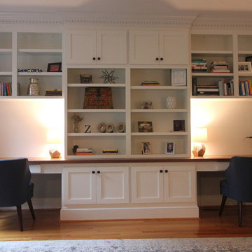 His & her office built-in
