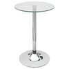Modern Home Contemporary Glass Top Bar Table