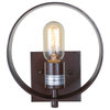 LNC 1-Light Round Wall Sconce