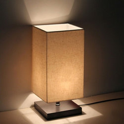 Bedside Wooden Table Lamp - Table Lamps