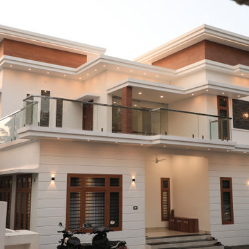 Contemporary House at Vadookara - (Planning, Designing and Construction)