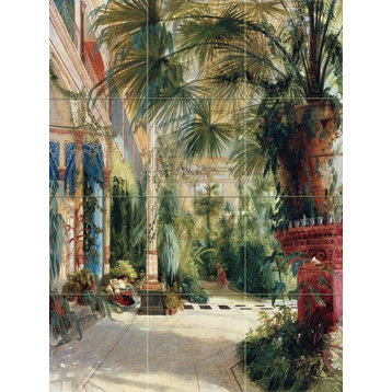 Tile Mural Interior Of The Palm House, Matte