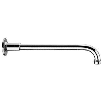 Showerhaus Solid Brass One-Piece Shower Arm, Polished Chrome