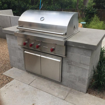 Lueders Limestone Custom Grill Design