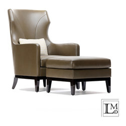 Dad Lounge Chairs & Ottoman - Leather - Armchairs And Accent Chairs