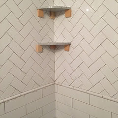 wrapping subway tile around corner