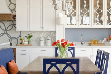 Elegant kitchen photo in Portland Maine