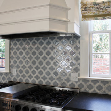 Tile by Soho Studio Corp in Baroque Lantern Sky W/ Asian Statuary Lines