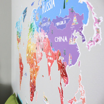 "Up" Travel Themed Gender Neutral Nursery