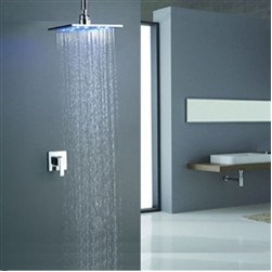 Briano MultiColor Water Powered Shower Solid Brass Built in Mixer - Showerheads And Body Sprays