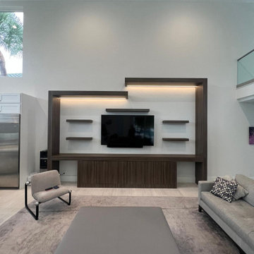 Architectural Media Wall & Complete Living Room Transformation