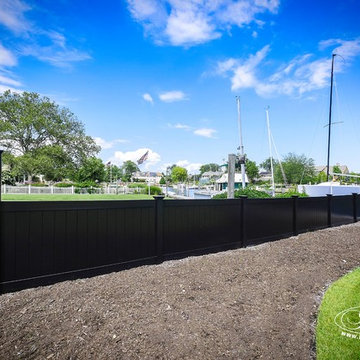 Gorgeous Black PVC Vinyl Privacy Fence Panels from Illusions Vinyl Fence