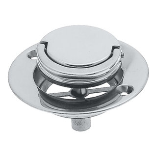 WESTBRASS 4.25-in Polished Chrome Drain Cover in the Bathtub