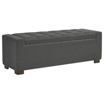 Signature Design by Ashley Cortwell Storage Bench in Gray