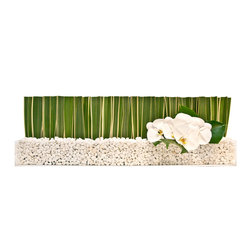 Flax and Orchid Trough - Home Decor