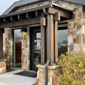 Carson Pass Natural Stone Veneer Front Entrance