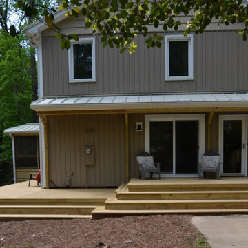 Durham Multi-Level Wood Wrap Around Deck
