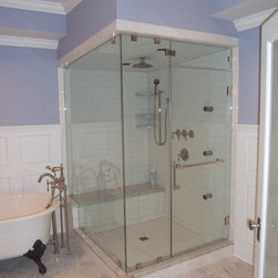 Frameless Shower Enclosure - Shower Stalls And Kits