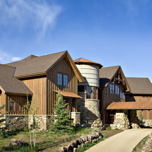 Braune Rustikale Häuser Ideen, Design & Bilder | Houzz