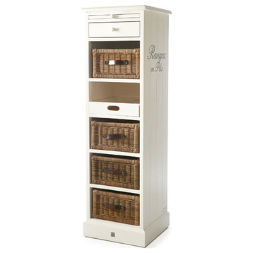 Rattan Drawers Wooden Cabinet | Rivi√®ra Maison Rangez en Plus