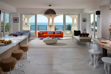 Inspiration for an eclectic living room remodel in Miami