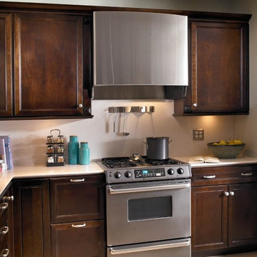 An Example of DARK Cabinetry (Cherry Peppercorn by KraftMaid)