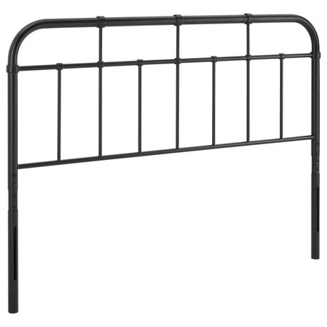 Alessia King Metal Headboard, Black