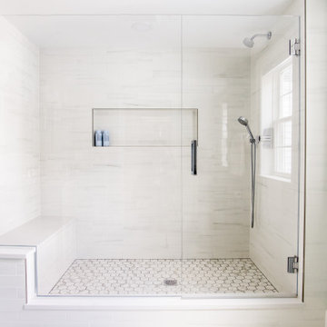 Spa-like master bathroom with oversized shower
