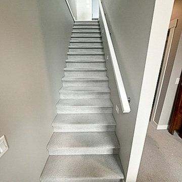 McKinley Landing Interior Renovation | Before Stair Flooring | Kelowna