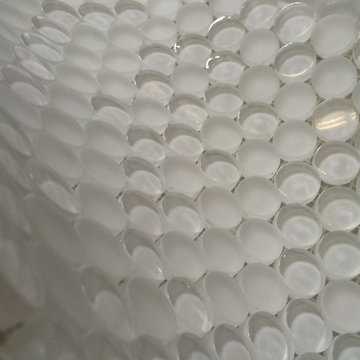 1" Glass Mosaic Penny Round