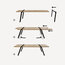12-Seater Solid Oak Dining Table, Black