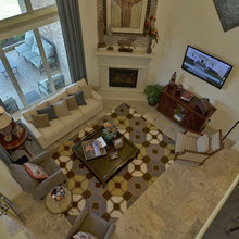 corner fireplace