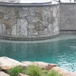 Reclaimed granite used as veneer - Landscaping Stones And Pavers