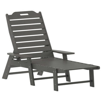 Gray Adjustable Lounge Chair