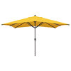 11'x8' Rectangular Aluminum Umbrella Bronze, Sunflower Yellow