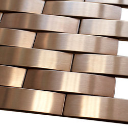 Bronze Stainless Steel Subway Style Mosaic Tiles - Home Accessories & Decor