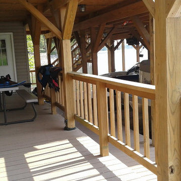 Two boat docks and three decks power washed / stained Greenville Illinois 62246