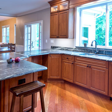 Cherry Stacked Cabinets