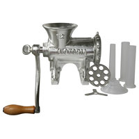 Victoria Meat Grinder #12 With Table Mount, Tinned Cast Iron