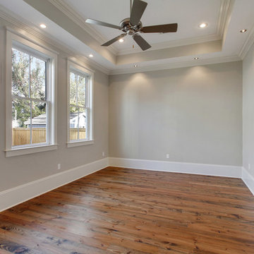 Restored custom home in New Orleans featuring our Tavern grade 6" antique brown