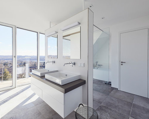 Badezimmer mit Schieferboden Ideen, Design & Bilder | Houzz